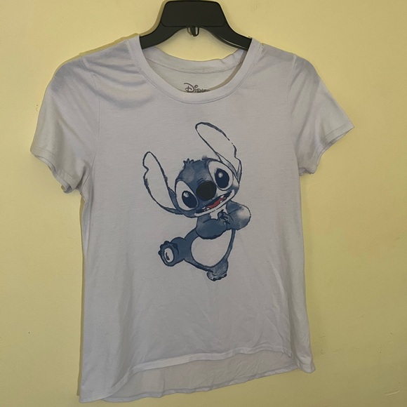 Disney White T-Shirt with Blue Character Print Stitch Lilo & Stitch Size XL - Picture 1 of 4